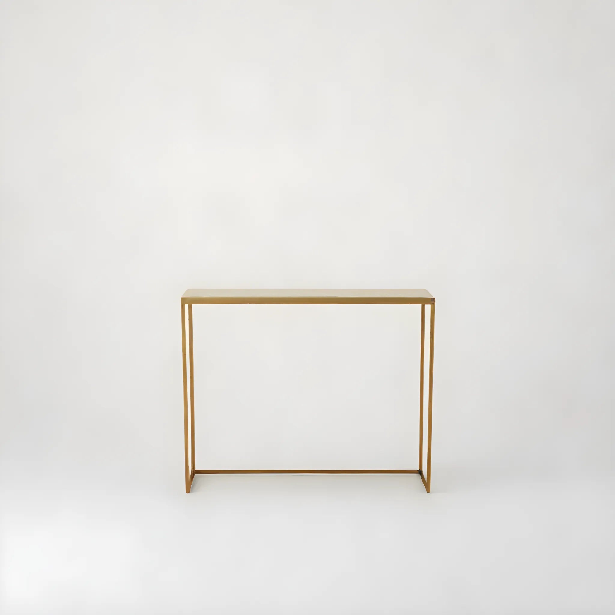 Marcera Konsolbord 100x80 cm - Guld med Klinker